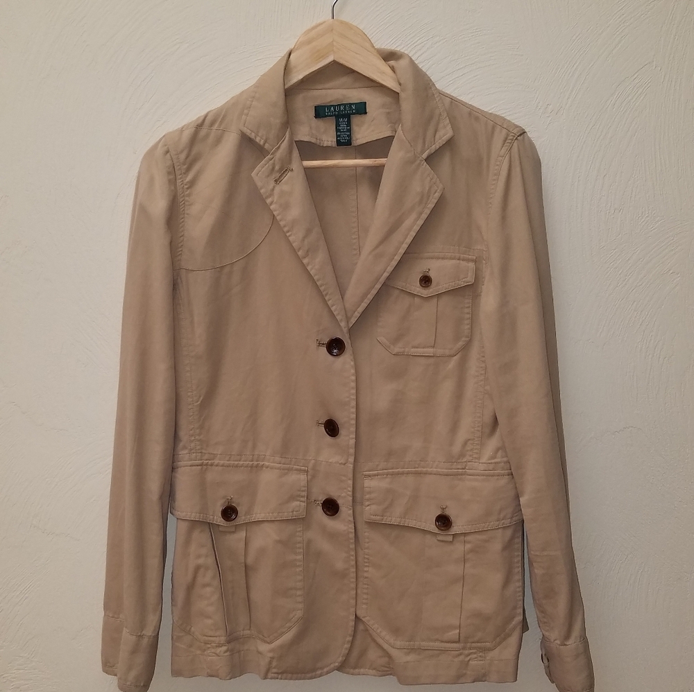 Ralph Lauren beige women's jacket Medium